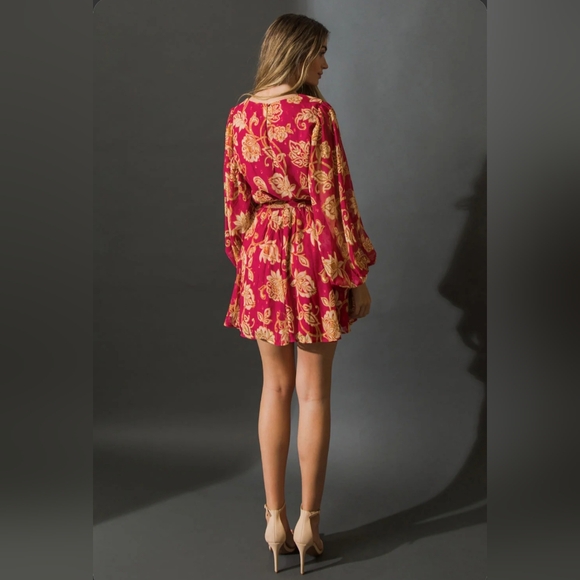 Flying Tomato ✨️ $66MSRP ONE THAT GOT AWAY Woven Mini Dress Size 2X Color: Berry - Picture 4 of 11